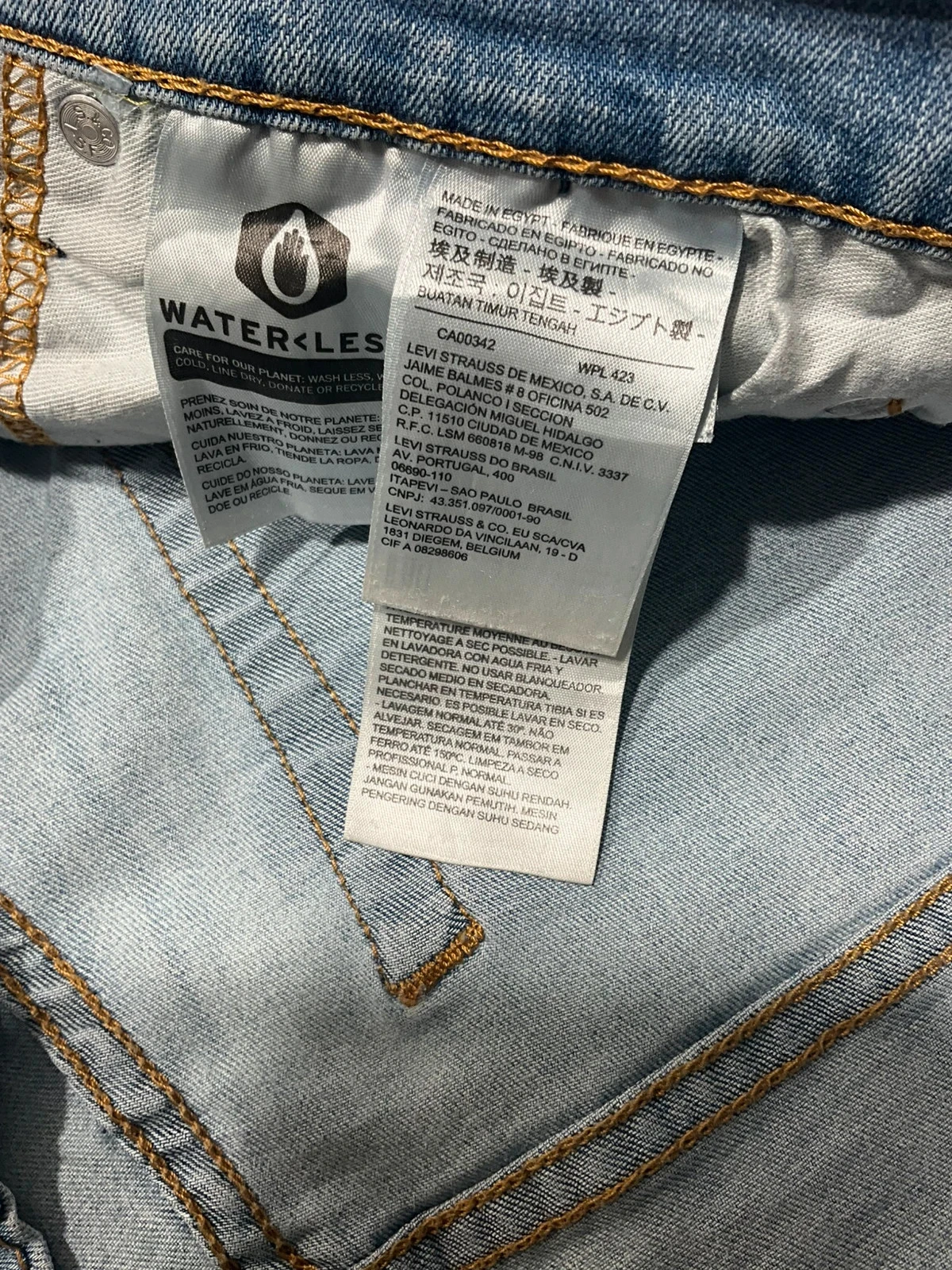 Jean Levi's 541 W36 L32 Athletic Taper Délavé Clair  Lvh 182 – photo 9